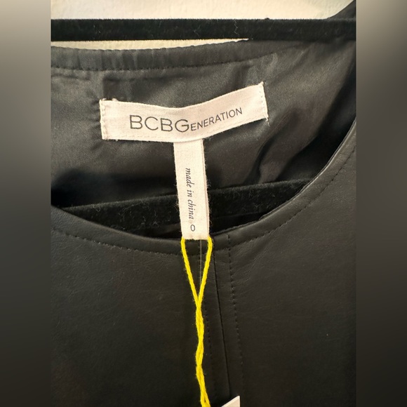 BCBGeneration Faux Leather Mini Dress - 0 - Picture 3 of 4